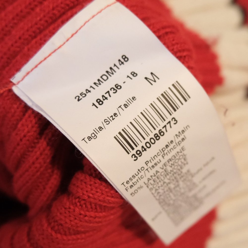 MSGM Red Ruffled Sweater Top - Picture 7 of 7